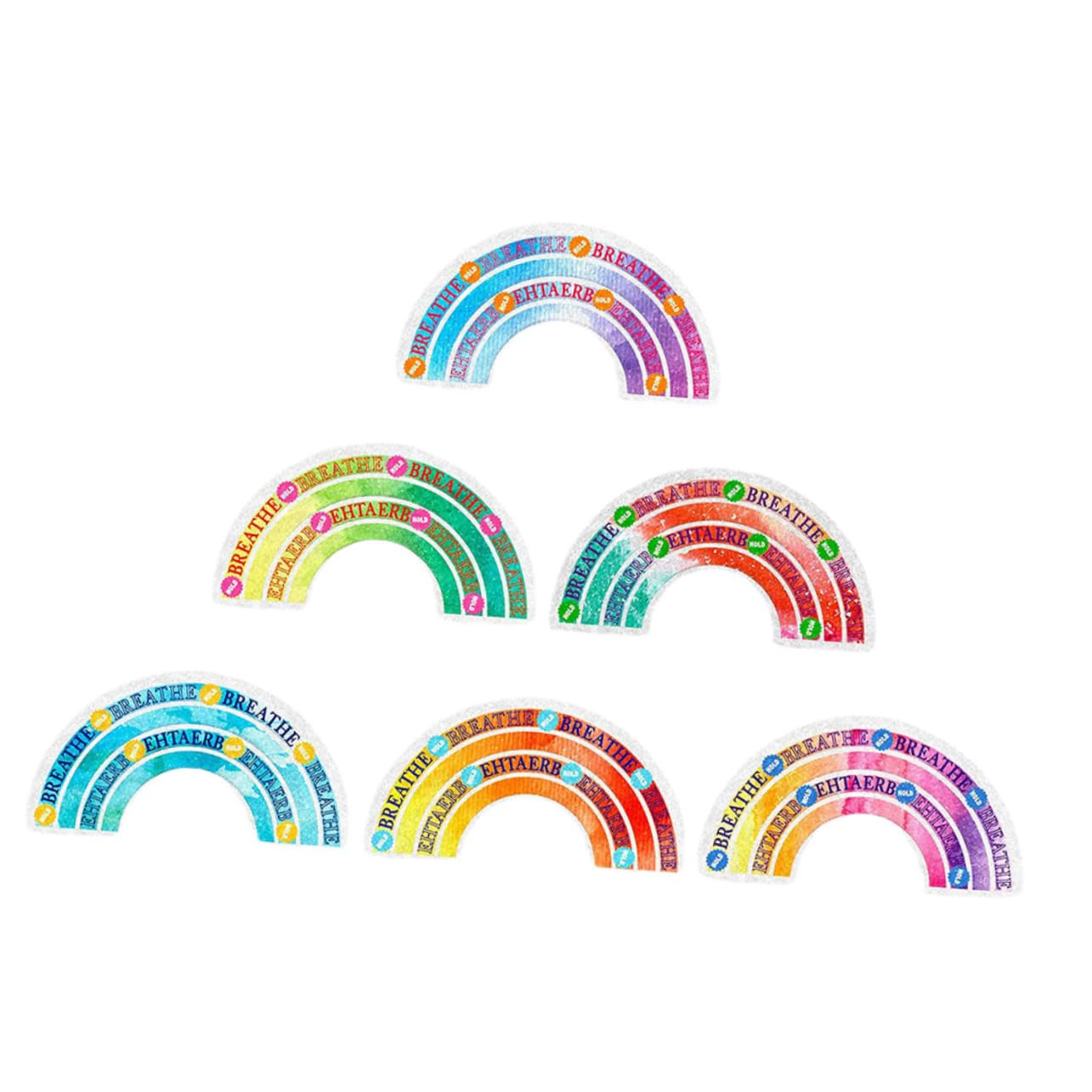 SEWACC Sensory Stickers for Desk Phone Calming Stickers Pack PVC/peva Material Rough Texture Stickers Relief for Adults