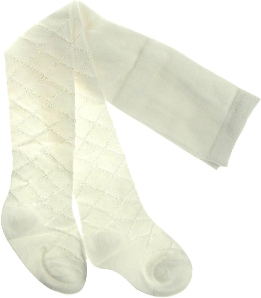 Tiny Small Baby Newborn Prem Silky Tights Diamond Pattern Design
