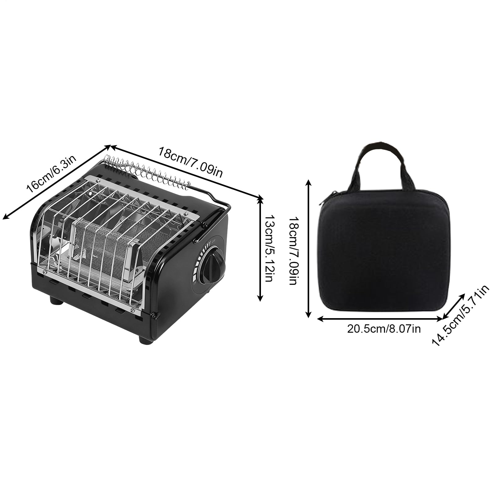 Poêle De Chauffage De Camping Pour Temps Froid Avec Sac De Transport | Réchaud De Chauffage Et Cuisson De Tente Pour Les Amateurs De Randonnée, D'Aventure, De Pêche, De Jardin, D'Alpinisme Et De