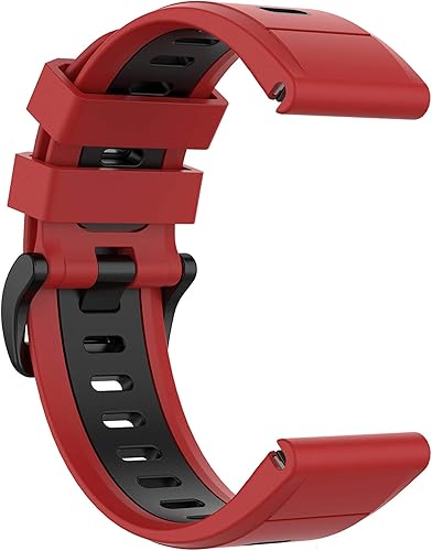 Vista 17 de Compatible con Garmin Fenix 6X Sapphire Band para mujeres y hombres, bandas de repuesto de silicona Quickfit de 0.86 pulgadas (1.024 in), correas