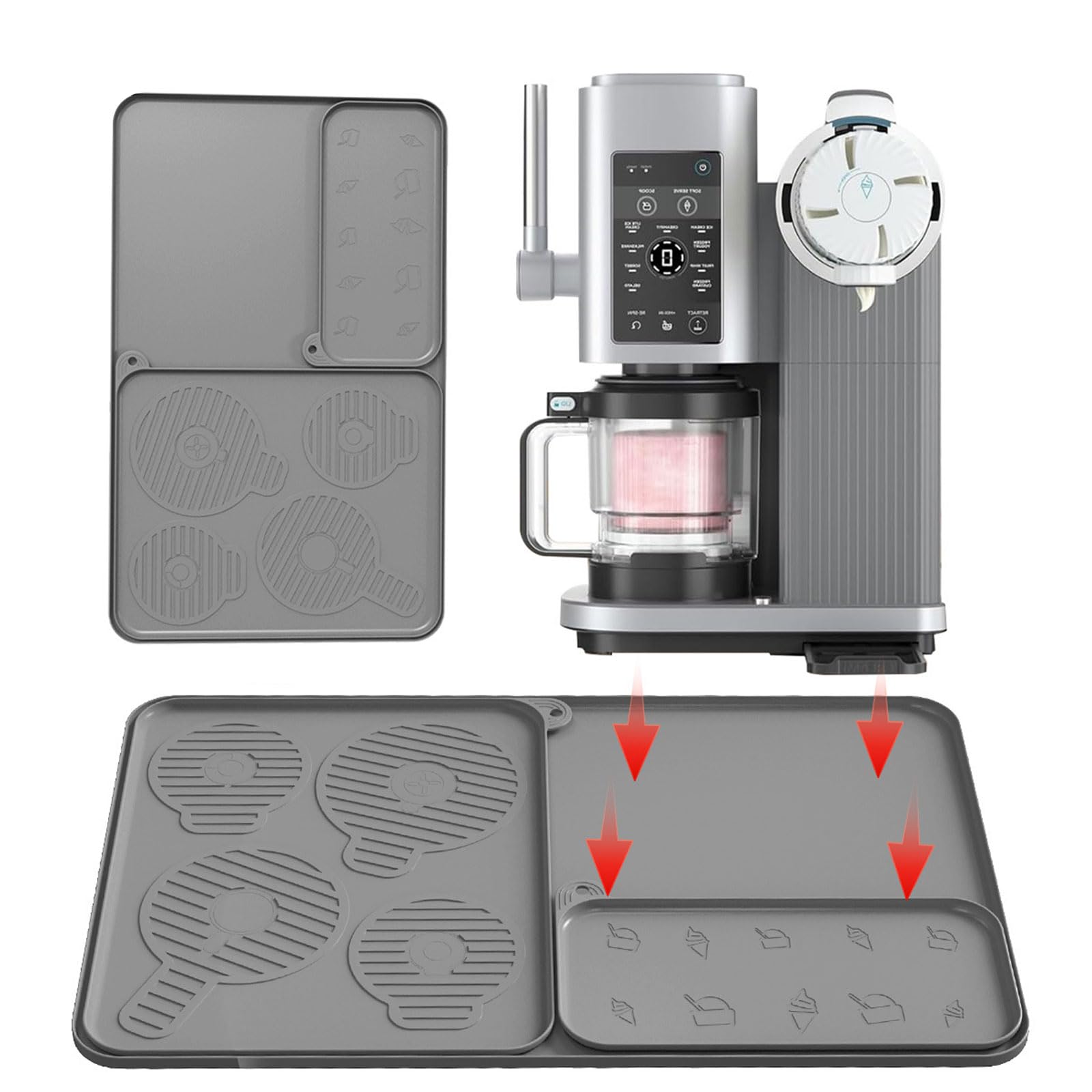 Tapis combiné en silicone anti humidité évite les traces de calcaire cuisine