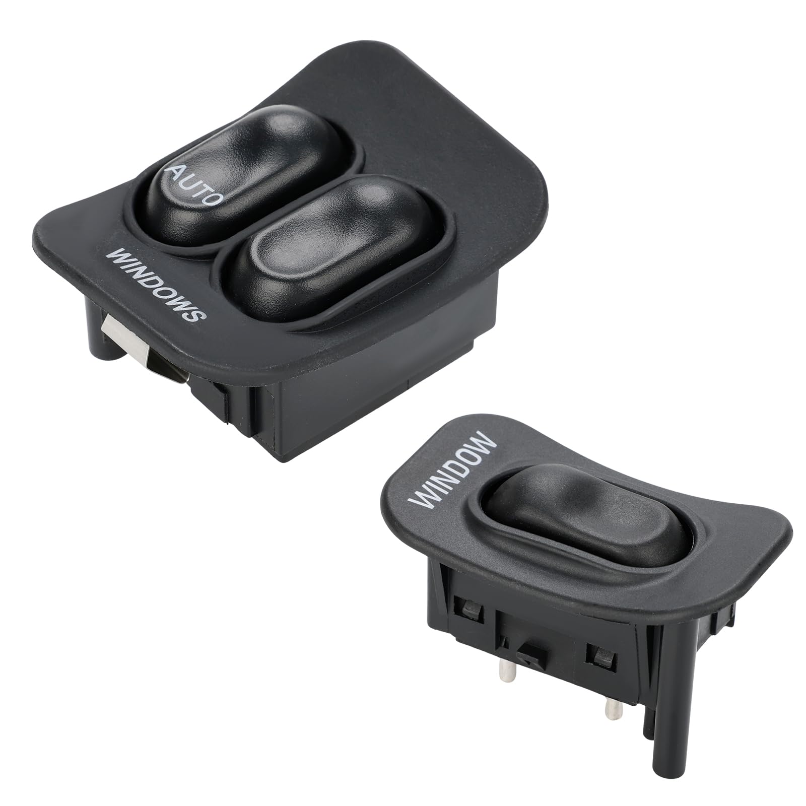 WMPHE 2 Pcs Automatic Power Window Switch Compatible with Ford Ranger 2.3L L4 & 3.0L 4.0L V6 1995 to 2007, Driver Side & Passenger Side Window Switchs