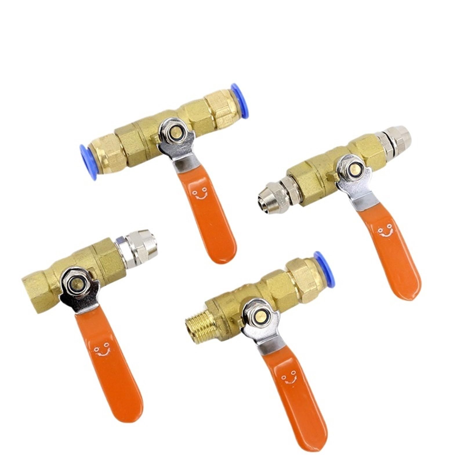 Vanne à bille pour compresseur d'air 1/2 avec interrupteur et connexion rapide