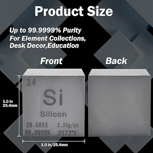 Miniatura 77 de Cubo de circonio, cubos de densidad de metal, cubo de elementos de alta densidad de metal puro para colecciones de elementos, experimentos