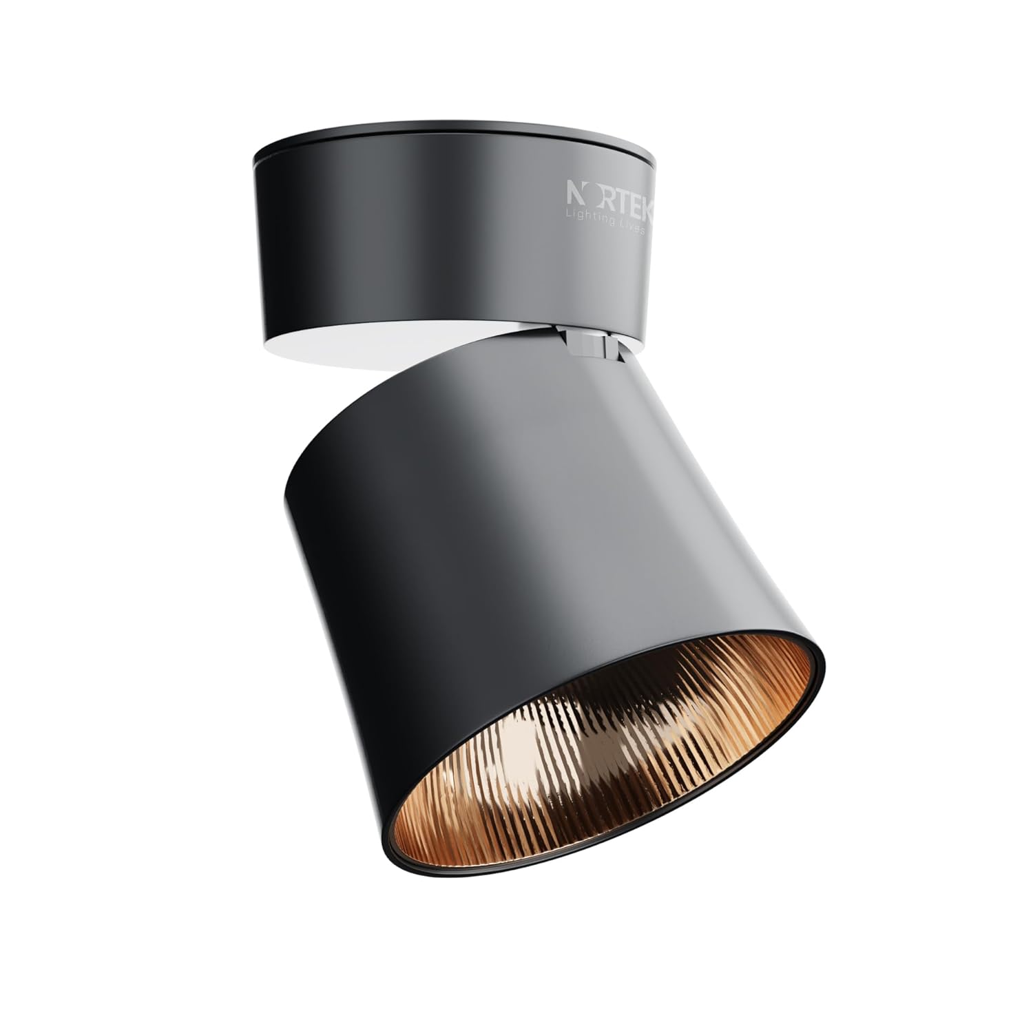 Buy Nortek Freya 12W Black Body Prismatic Rose Gold Reflector 360