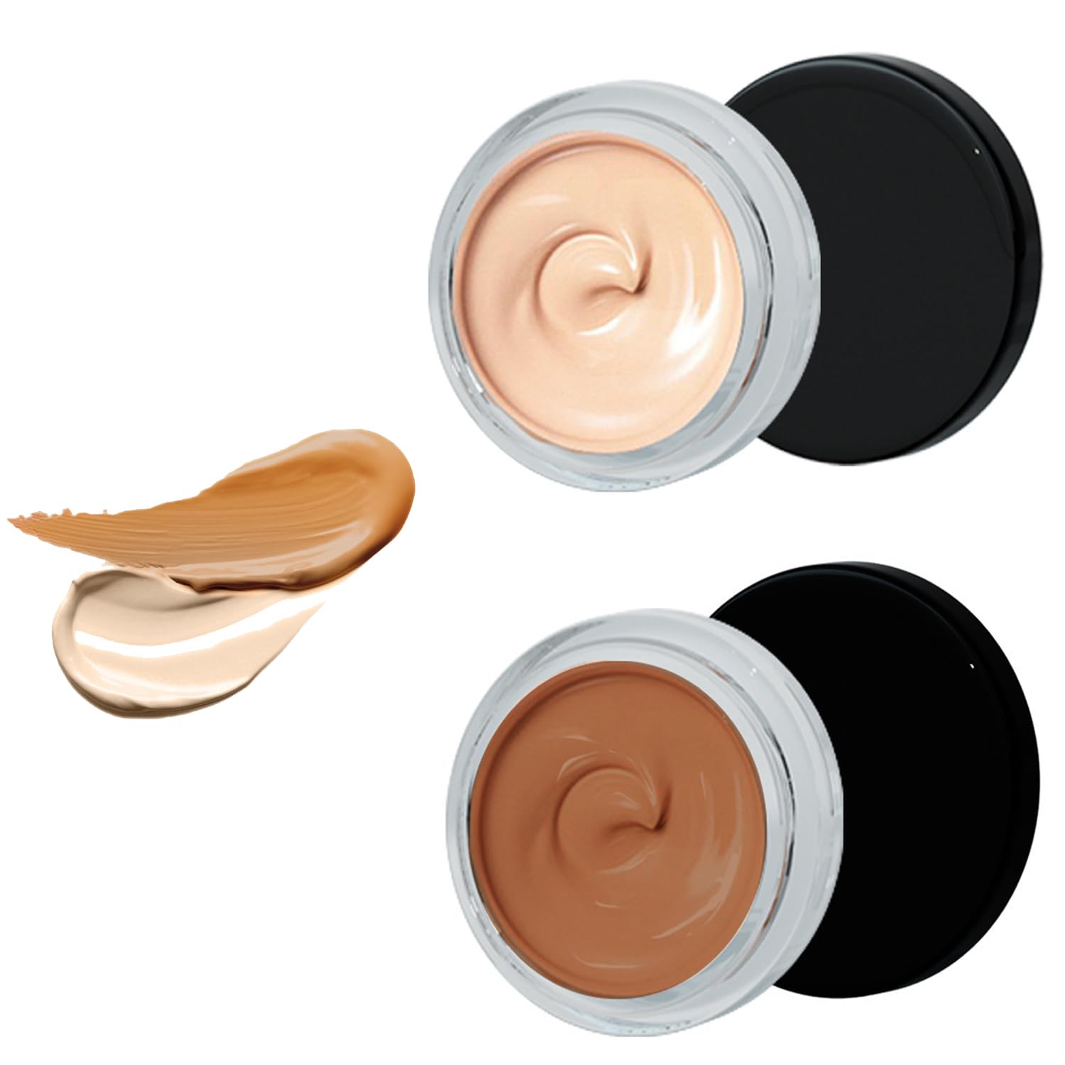 Tattoo Cover Up Makeup,2 Colors Tattoo Concealer - Body & Leg Makeup Waterproof No Transfer,Suitable for Cover Tattoo,Scars,Spots,Adjustabl Color