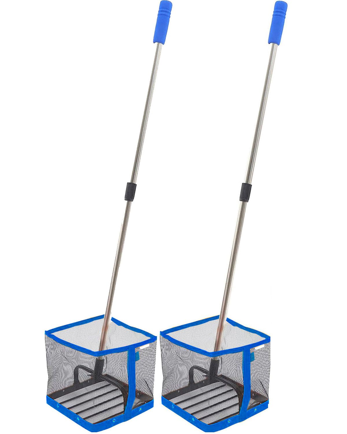 Glemall Adjustable Table Tennis Ball Picker, 2 PCS, 180 Adjustable Square Picker