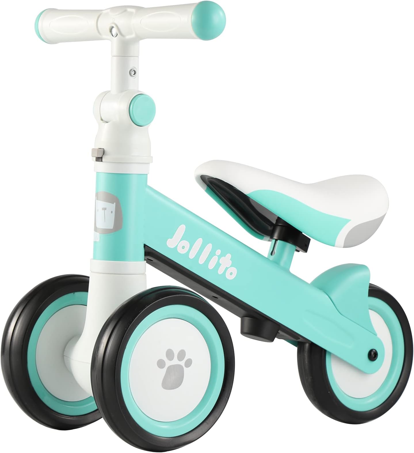 JOLLITO Baby Balance Bike, Adjustable Toddler Bicycle 12-24 Months, Best Birthday Gifts Toys for 1 Year Old Boys Girls
