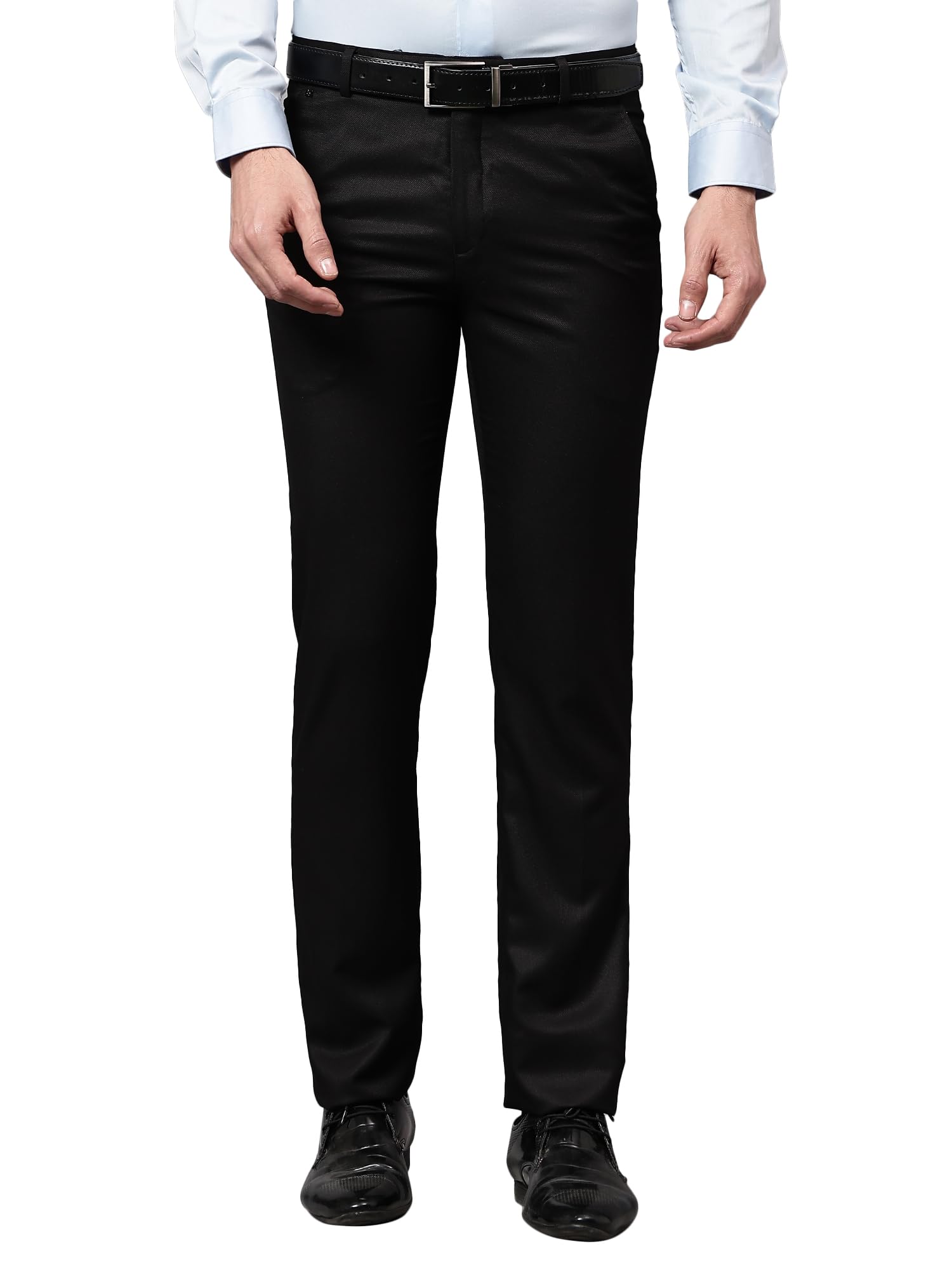 cantabil Men Self Design Non Pleated Regular Fit Mid Rise Formal Trousers for Men | Formal Pants for Men | Formal Wear Regular Fit Trousers for Men (P_MTRF00153)-picture-28