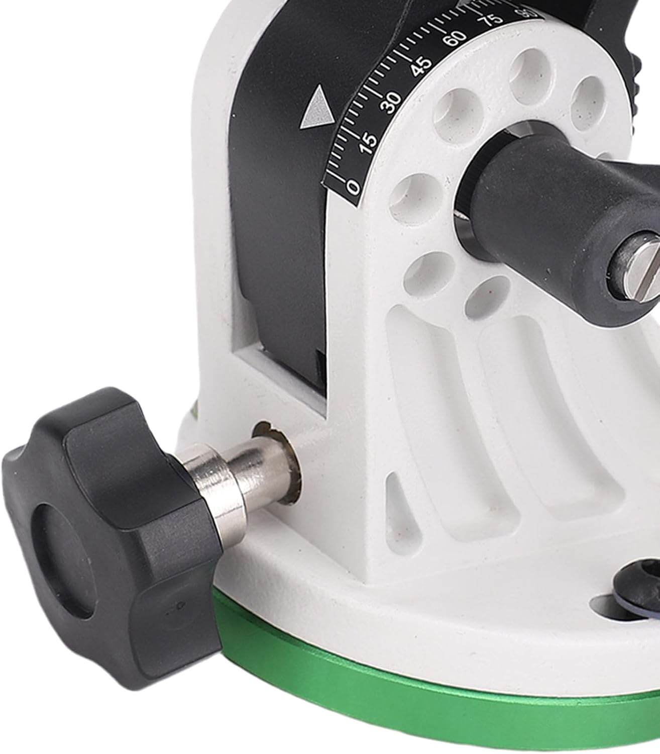 Sanpyl Telescope Mount, Latitude Adjustment Seat for SkyWatcher & Star Field, Aluminum Alloy Equatorial Wedge Instrument Latitude Base, Telescope Accessory (Green and White)