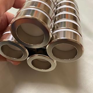 N52 25X5-18mm Neodymium Ring Standard 0.984x0.197x0.709INCH Magnet Super Strong Ebike Generation Standard Rare Earth Booster Round Permanent Magnetic Imane Motor Generator Magnets (5