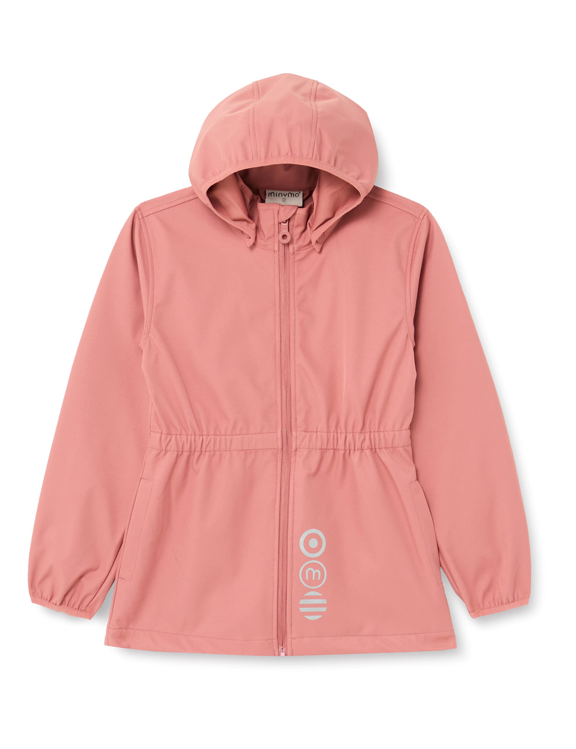MINYMO Unisex Kids Softshell Solid Girl Shell Jacket, Old Rose, 152, Stara Ró?a, 152