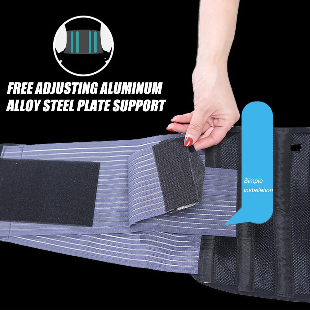 Soporte Lumbar Transpirable Faja De Descompresión De Soporte Lumbar Unisex Cinturón De Entrenamiento De Cintura Ajustable Para Alivio Dolor Espalda Baja, Mantiene Su Columna Vertebral Recta ( Size : X