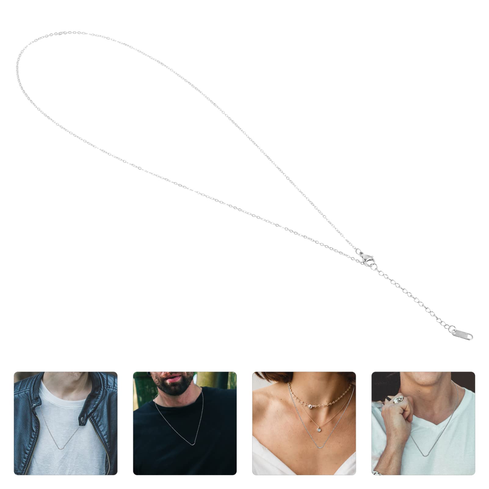 Schmuckkette, Halskettenverlängerung, 4 stücke Die Kette Halskette Ketten for Anhänger DIY Kette DIY Halskette Zubehör Groß Halskette Kette