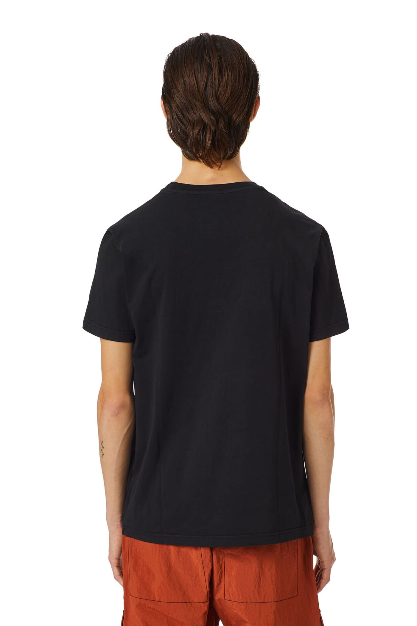 DieselIndustry Denim Division Maglietta Logo Adulto Unisex (L) (Nero)