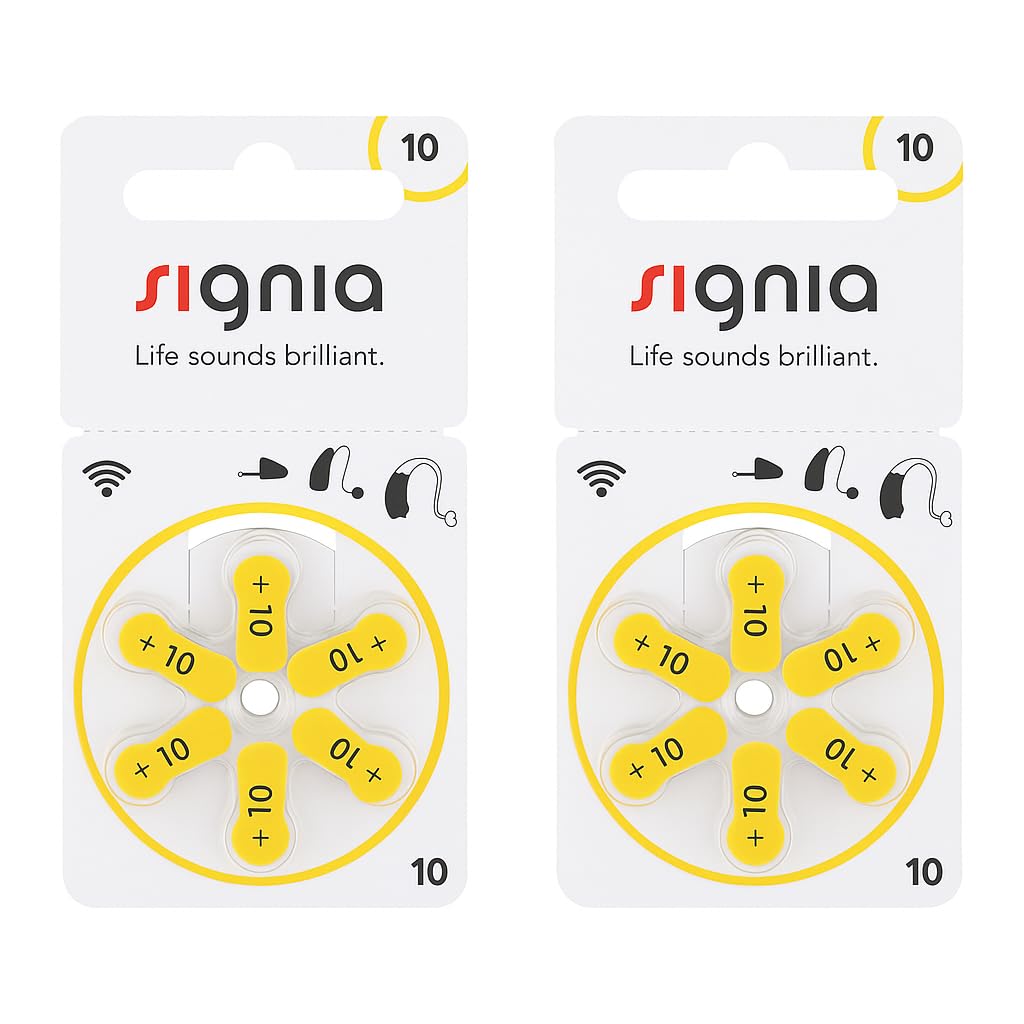 Signia Hearing Aid Batteries Size 10 (6 X 2 Pack) 12 Pcs-image-10