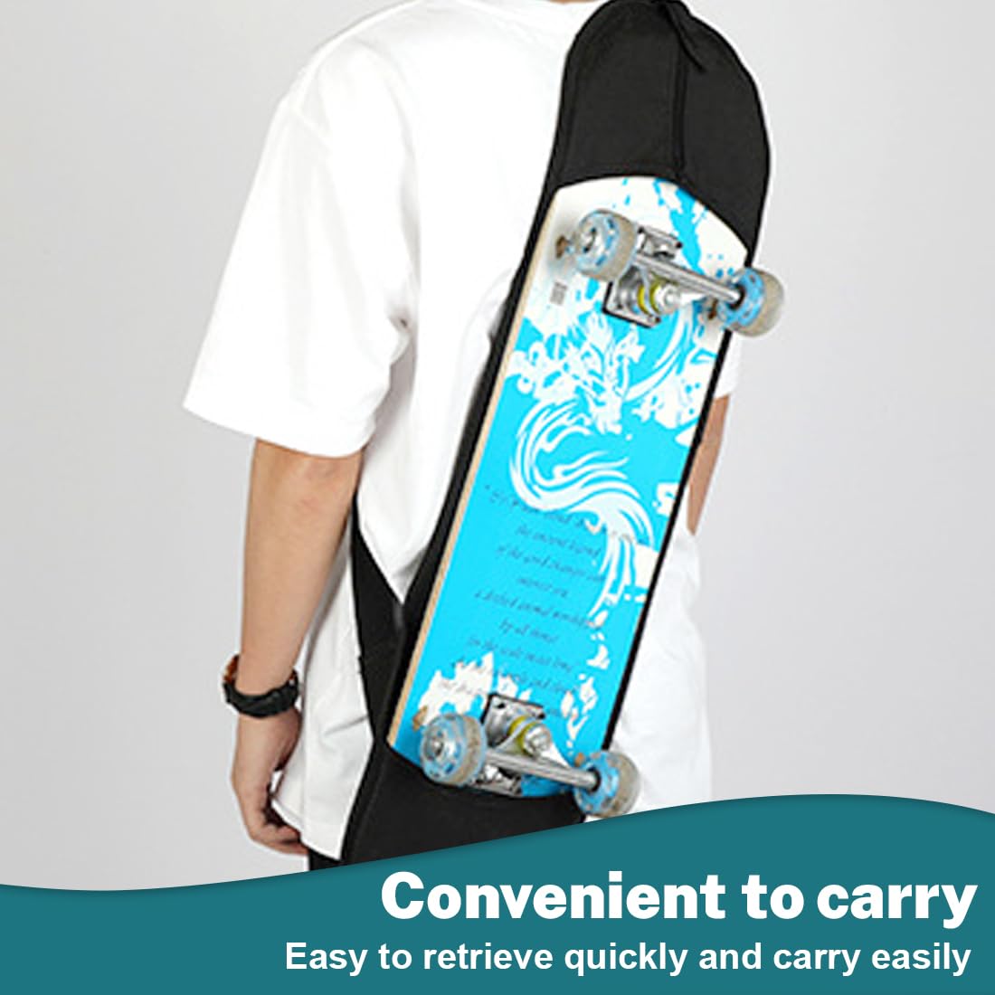 EIHI 1 Article 87 * 24CM Sac de Planche à roulettes, Skateboard Sac a Dos, Skateboard Housse de Protection, Sac à Dos pour Planches à roulettes