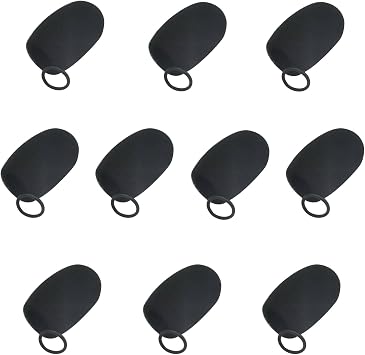 Aviation Headset Noise Cancelling Mic Cover For David Clark and Pilot Headphones, Flight Helmet Microphone Foam Cover, Comtac Windscreen Replacement, Boom Mic Windscreen Sock Flight 10Pack