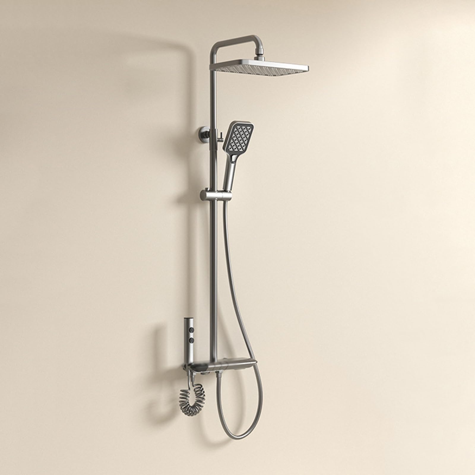 Système de douche complet avec mitigeur de douche et finitions durables