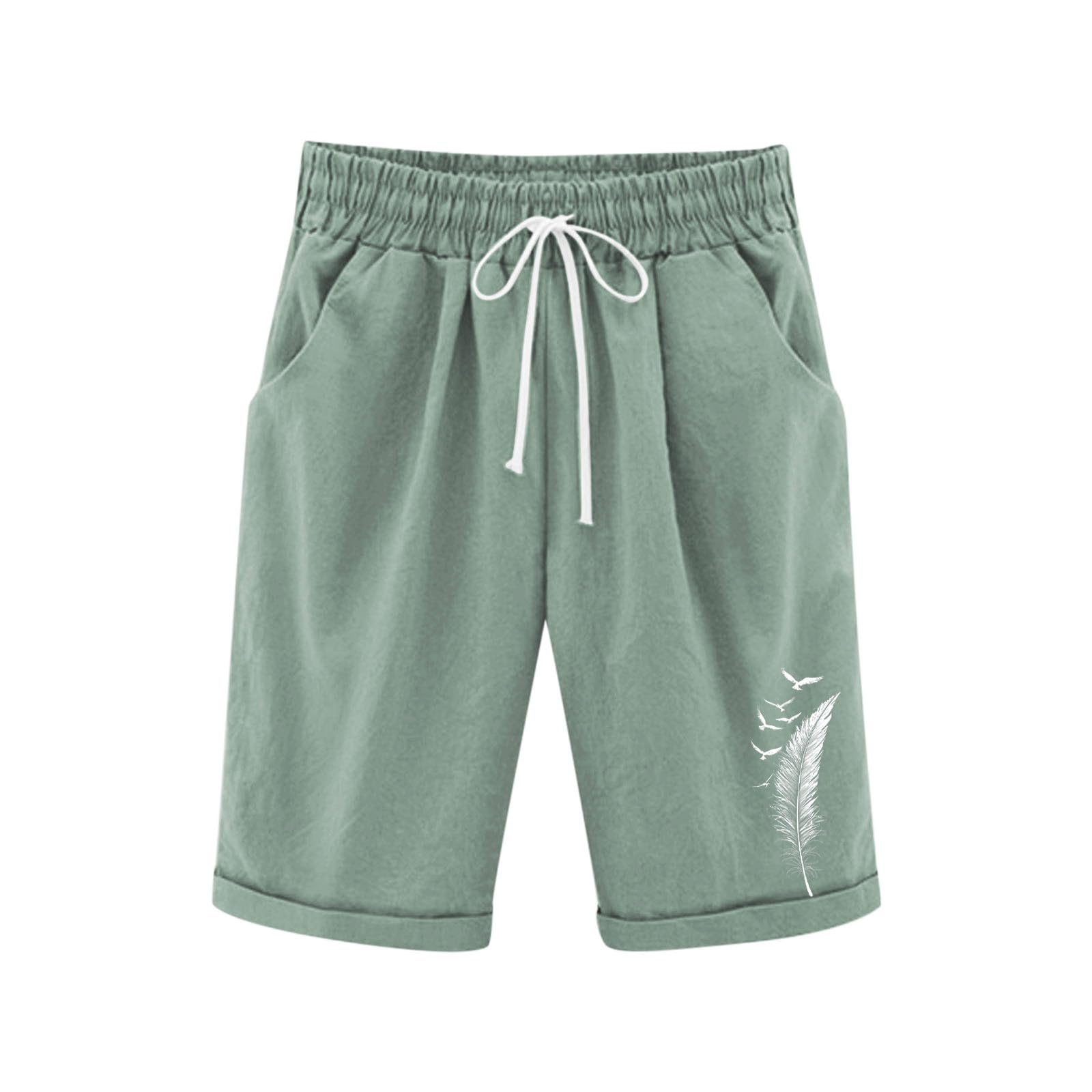 duxyoz Capris Pants for Girls Summer Casual Loose Straight Wide Leg Drawstring Elastic Waist Cropped Trousers Kids Loose Fit Baggy Beach Shorts Knee Length Lounge Bermuda Shorts 9-10 Years