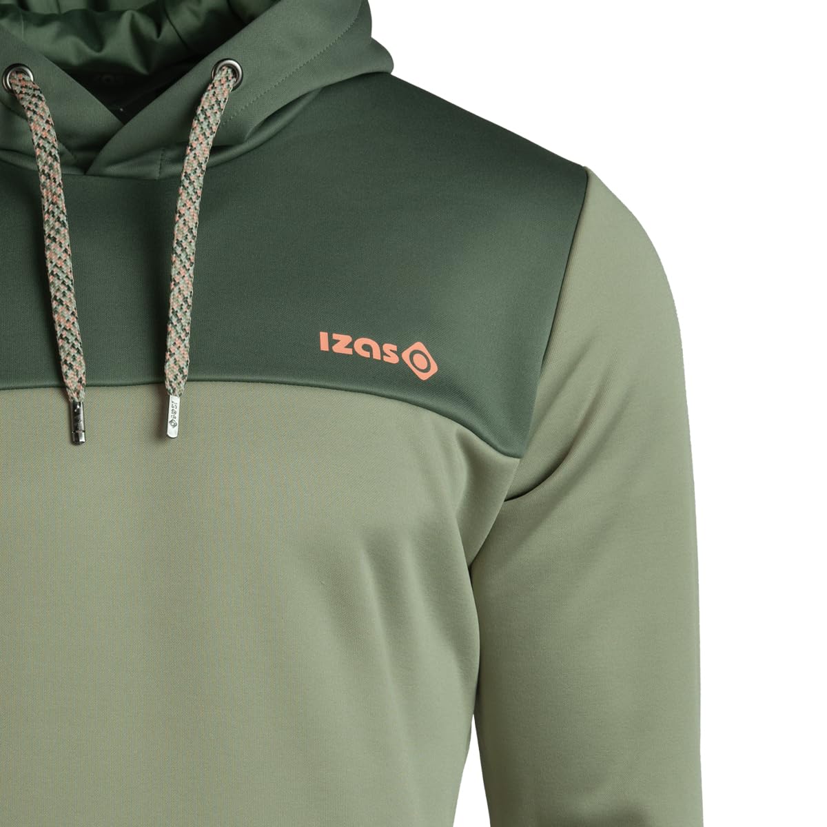 Izas Duero Mix Sudadera con Logotipo y Capucha Ajustable para Estilo Urbano, Bolsillo Frontal, Manga Sentada, Tejido Suave y Resistente, Ideal para Entretiempo y Días Frescos
