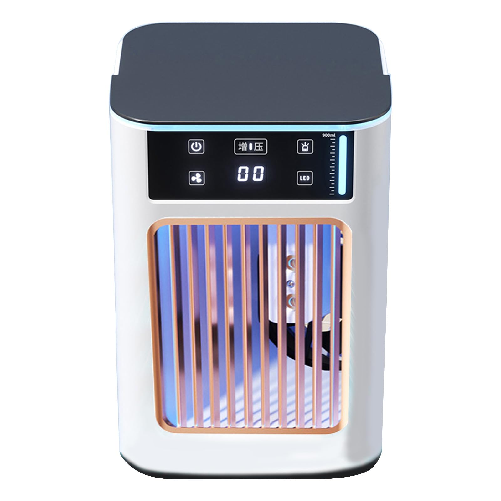 Wkldjf Light Portable Air Conditioning Fan With Breathing Household Usb Rechargeable Air Coolers With 900Ml Water Tanks