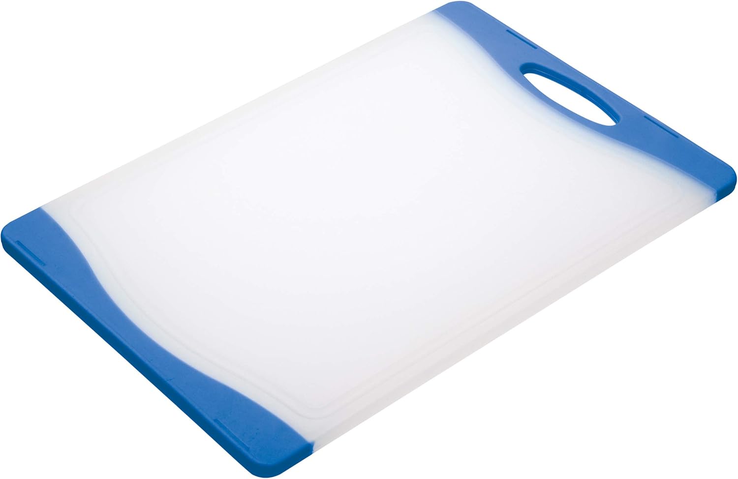KitchenCraft Colourworks CWBOARD350BLU Polyethylene Reversible Cutting Board, Blue, 36.5 x 25 cm
