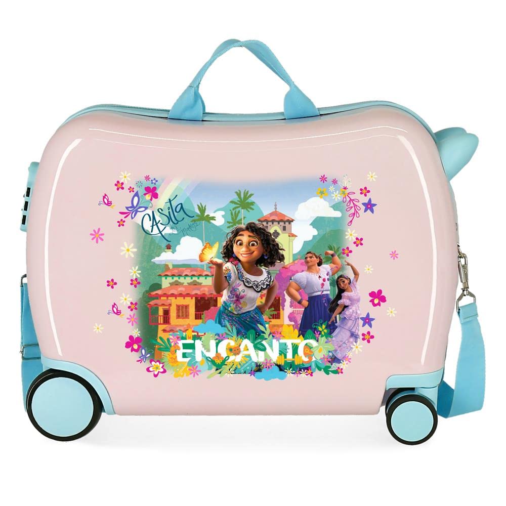 Disney Encanto Maleta Infantil Rosa 50x39x20 cms Rígida ABS Cierre de combinación lateral 34L 1,8 kgs 4 Ruedas Equipaje de Mano