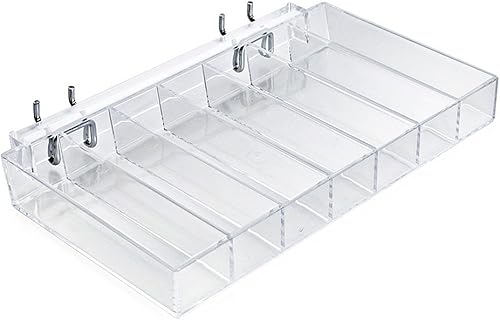 Miniatura 1 de Azar Displays 225567 Bandeja de esmalte de uñas de 10 pulgadas de ancho x 1.5 pulgadas de alto x 7.5 pulgadas de profundidad, 7 compartimentos