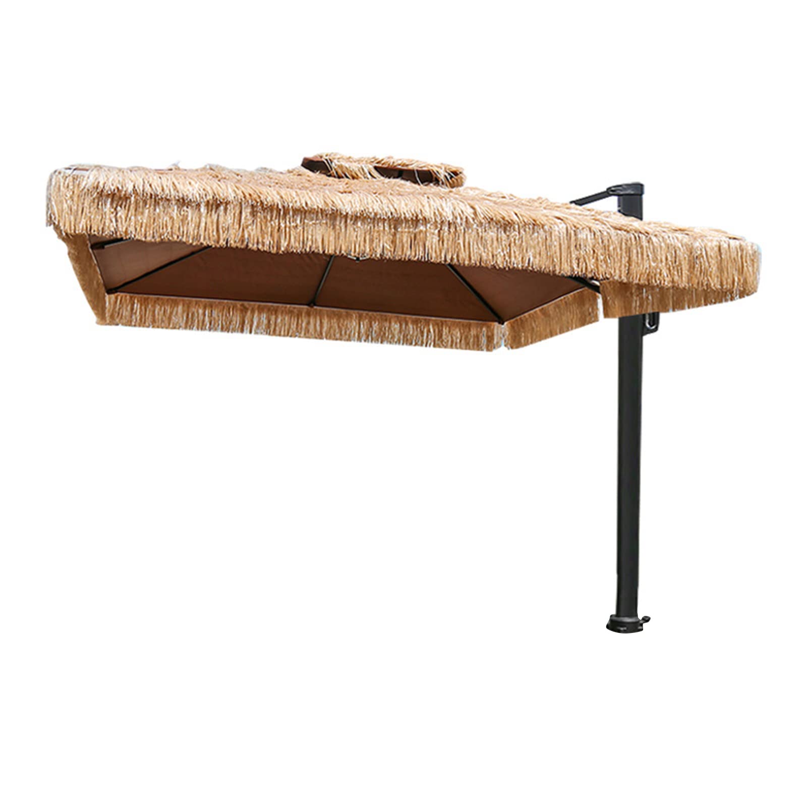 WDSOPK 6.9ft Tiki Umbrellas For Outside,Thatch Patio Umbrella For Outdoor Tiki Bar,8.2ft Thatch Umbrella,Thatch Umbrella With Tilt Design,Hawaiian Hula Beach Umbrella(size_name-3m)
