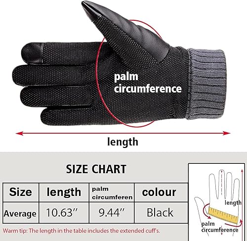 Miniatura 5 de LSAMA Guantes de ciclismo de invierno, guantes térmicos impermeables para pantalla táctil, guantes de bicicleta, motocicleta, conducción, ciclismo,