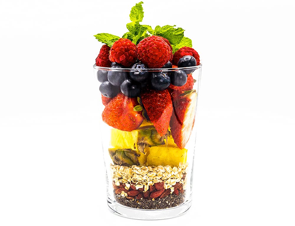 Pack de 9 unidades de comida preparada y congelada Frutify. Selección de smoothies, powerballs, puding de chía y bowls veganos elaborados con frutas y verduras 100% naturales