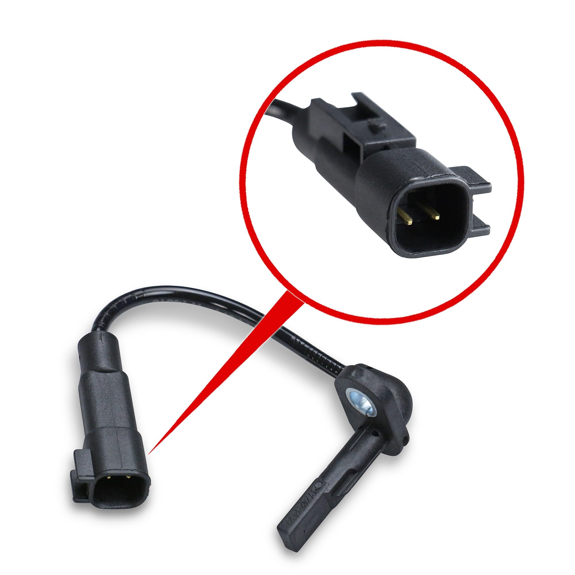 2x sensore ABS posteriore, lunghezza 90 mm | Compatibile con: OPEL ASTRA K, ASTRA K Kasten/Kombi, ASTRA K Kasten/Schrägheck, ASTRA K Sports Tourer