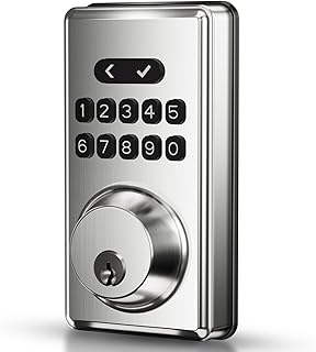 Keyless Entry Door Lock Deadbolt with Keypad, Digital Smart Locks with Code, Auto Lock,