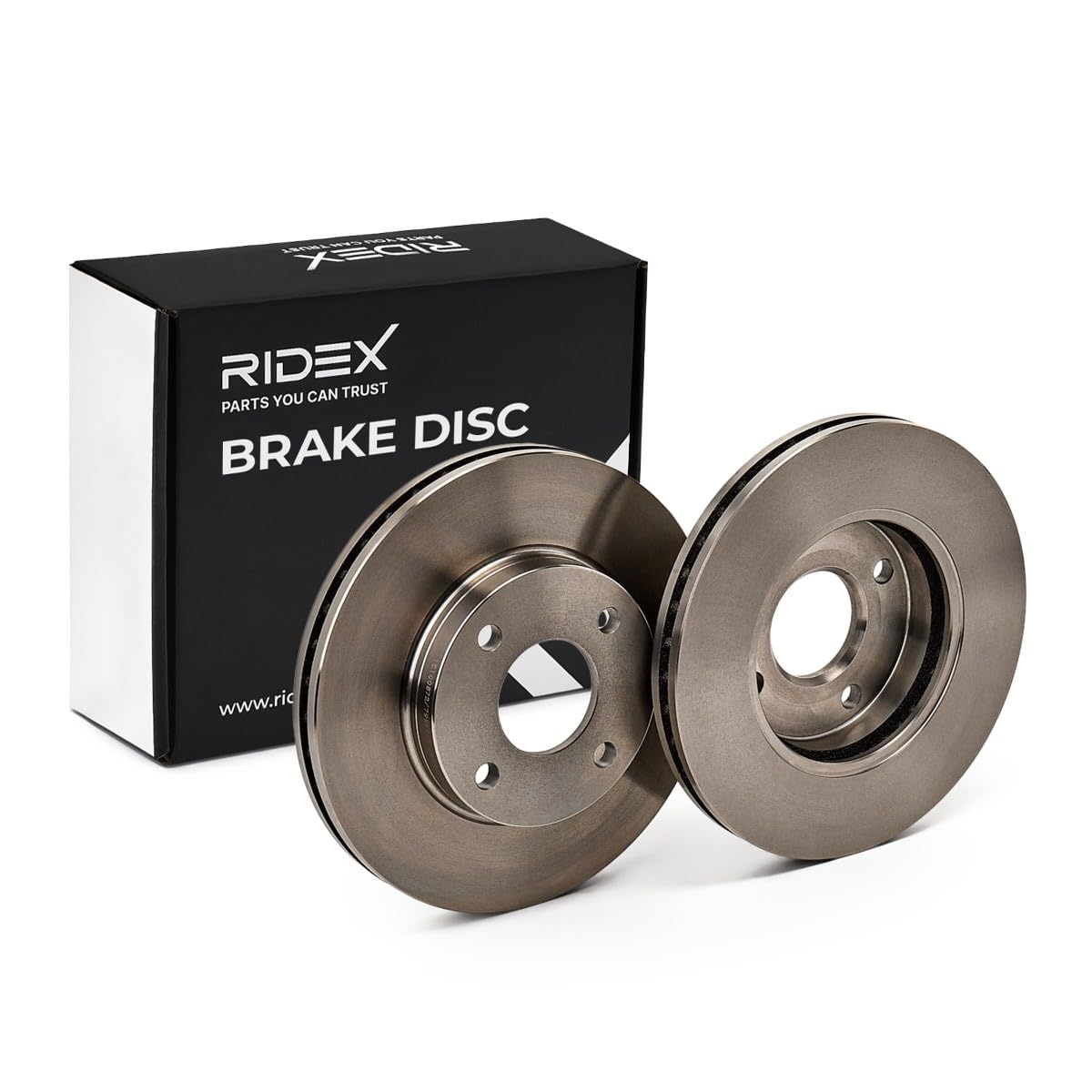 RIDEX 82B0006 2x Disco freno Anteriore senza viti/bulloni Compatibilità con FORD Fiesta Mk6 Hatchback JA8, JR8
