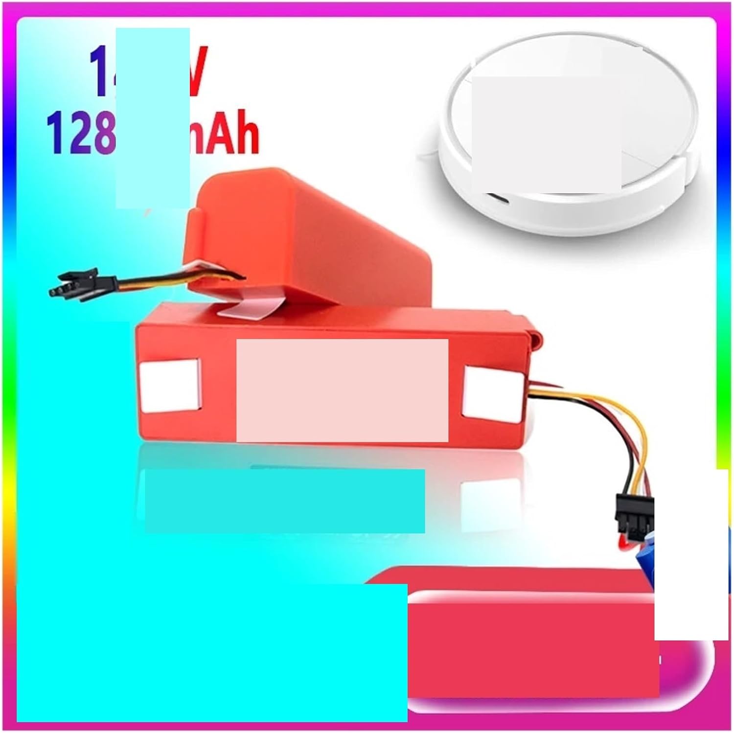 Robotic Vacuum Cleaner Replacement Li-Ion Battery，Compatible for Roborock S50 S51 S55 Accessory Spare Parts BRR-2P4S-5200D(Color:5200mah)