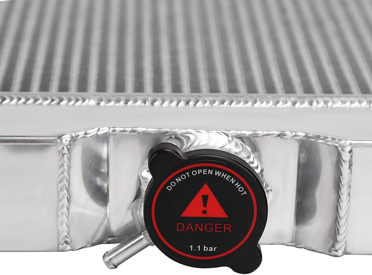 Spec-D Tuning 3 Core Manual Transmission 24" Passenger/Right Side Radiator Compatible with 1967-1970 Ford Mustang V8