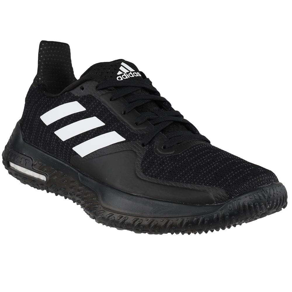 adidas Womens Fit Trainer, Black/White/Grey, 6 Medium