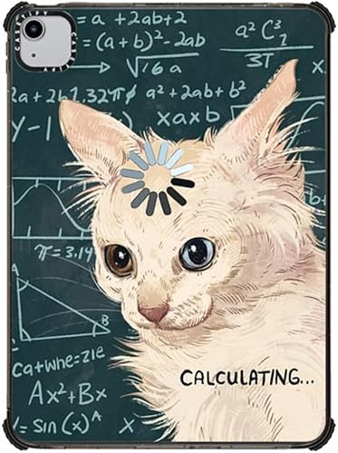 Vista 45 de CASETiFY Funda Impact para iPad Pro de 11" (3ª/4ª generación), diseño Groovy, color negro transparente