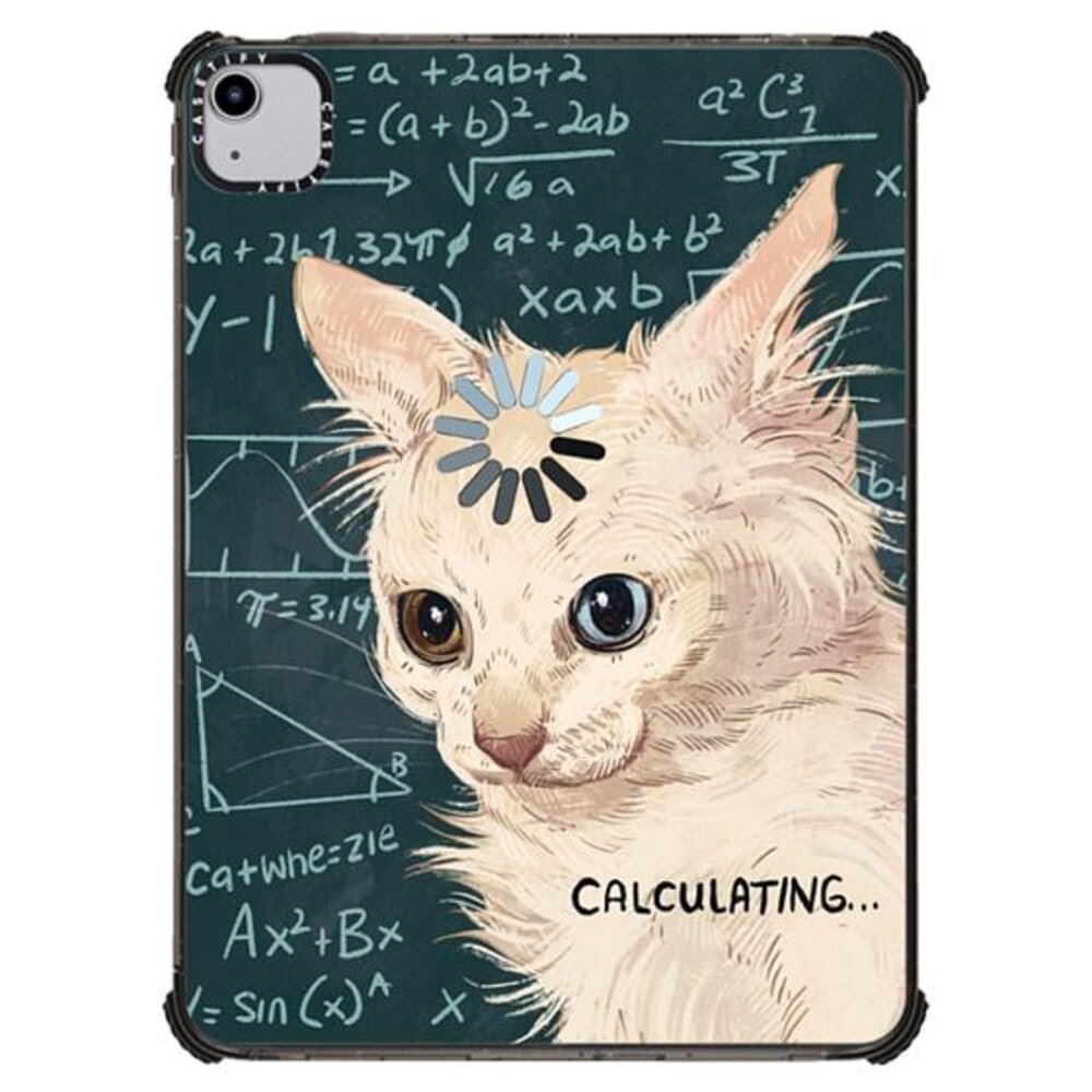 CASETiFY Impact Case for iPad Air 10.9" (4th/5th Gen) - Calculating... by Catwheezie - Clear Black