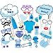 It’s A Boy Baby Shower Photo Booth Props Kits on Sticks Party Accessories by Mofeng