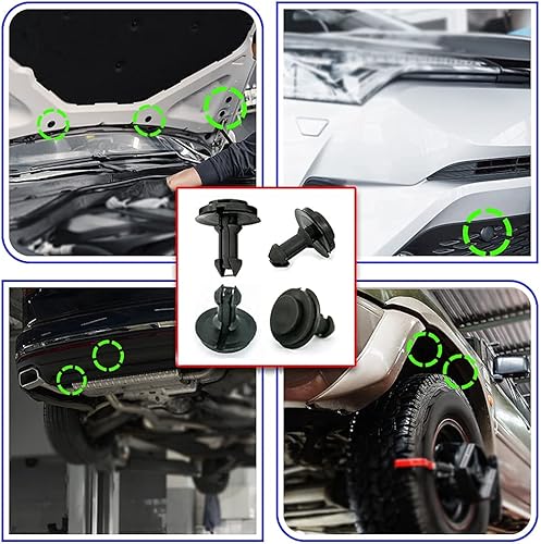 Miniatura 4 de 7133-3129C 15x Clips de retención de deflector de aire delantero - Reemplaza OEM #: 15733971 para GM Chevy Buick Cadillac GMC