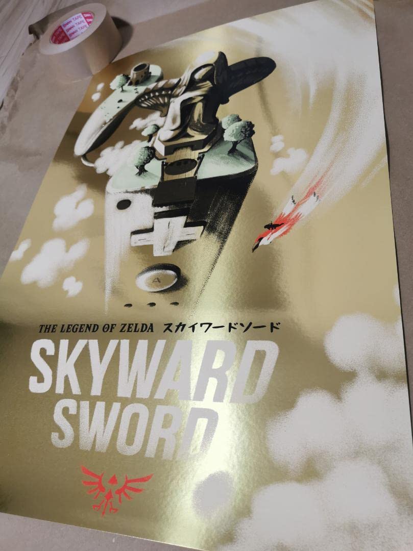 Amazon.co.jp: ゼルダの伝説ポスター(Gold Foil7作品限定75枚販売 