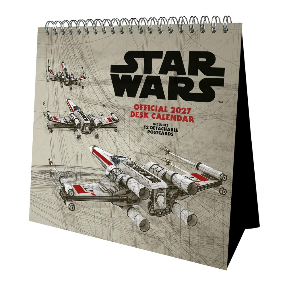 Disney Star Wars Easel Desk Calendar 2027