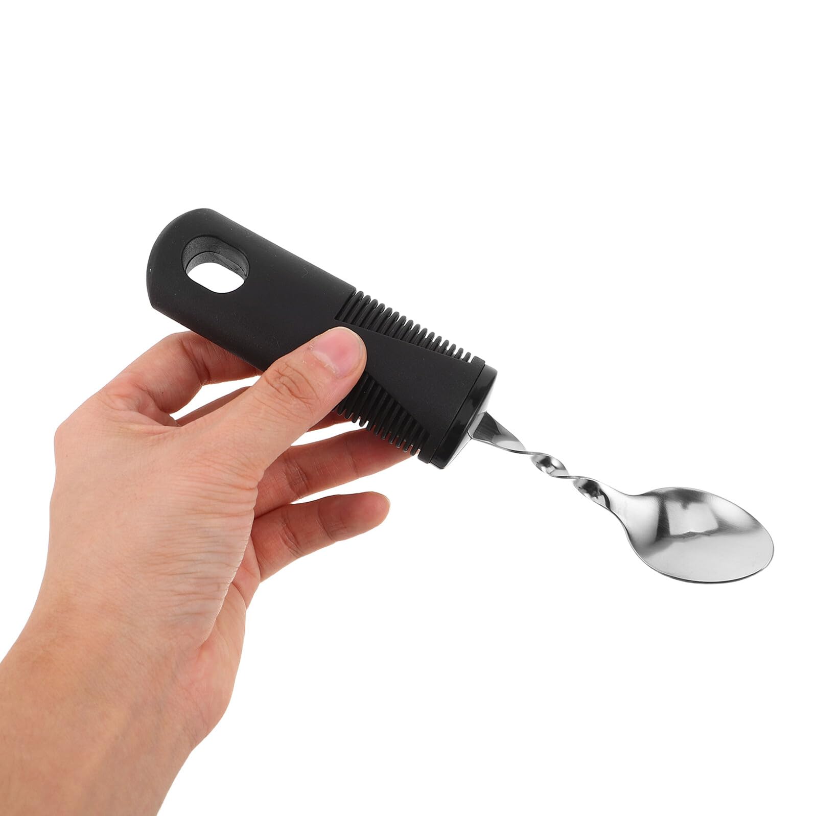 Cubiertos Adaptativos de Acero Inoxidable con Mango Antideslizante Cucharas y Tenedores Flexibles y Antitemblores para Adultos Mayores y Personas con Discapacidad Utensilios