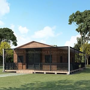 Expandable Prefab Tiny Home – 20/30/40ft Foldable Container House, Portable Modular Steel Frame Cabin, Quick-Build Customizable Prefabricated House for Living, Office, or Remote Sites