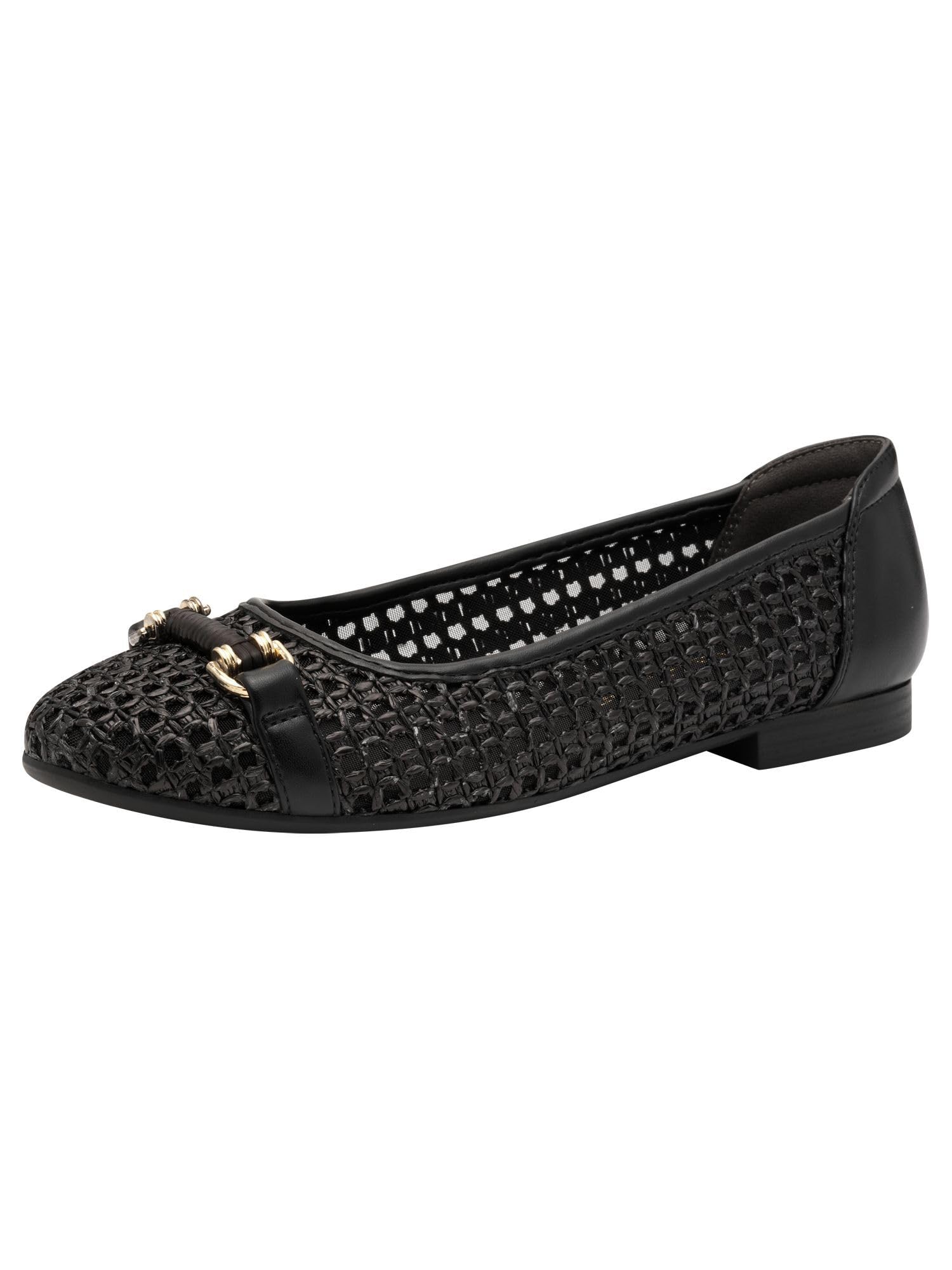 Tamaris Ballerina Women's Elegant, Black, 6.5 UK