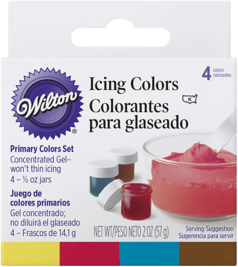 Wilton Icing, Assorted (14 g X 4 Bottle X 1 Set)