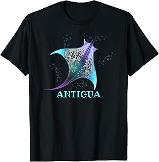 Stingray Manta Ray Scuba Diving - Antigua T-Shirt