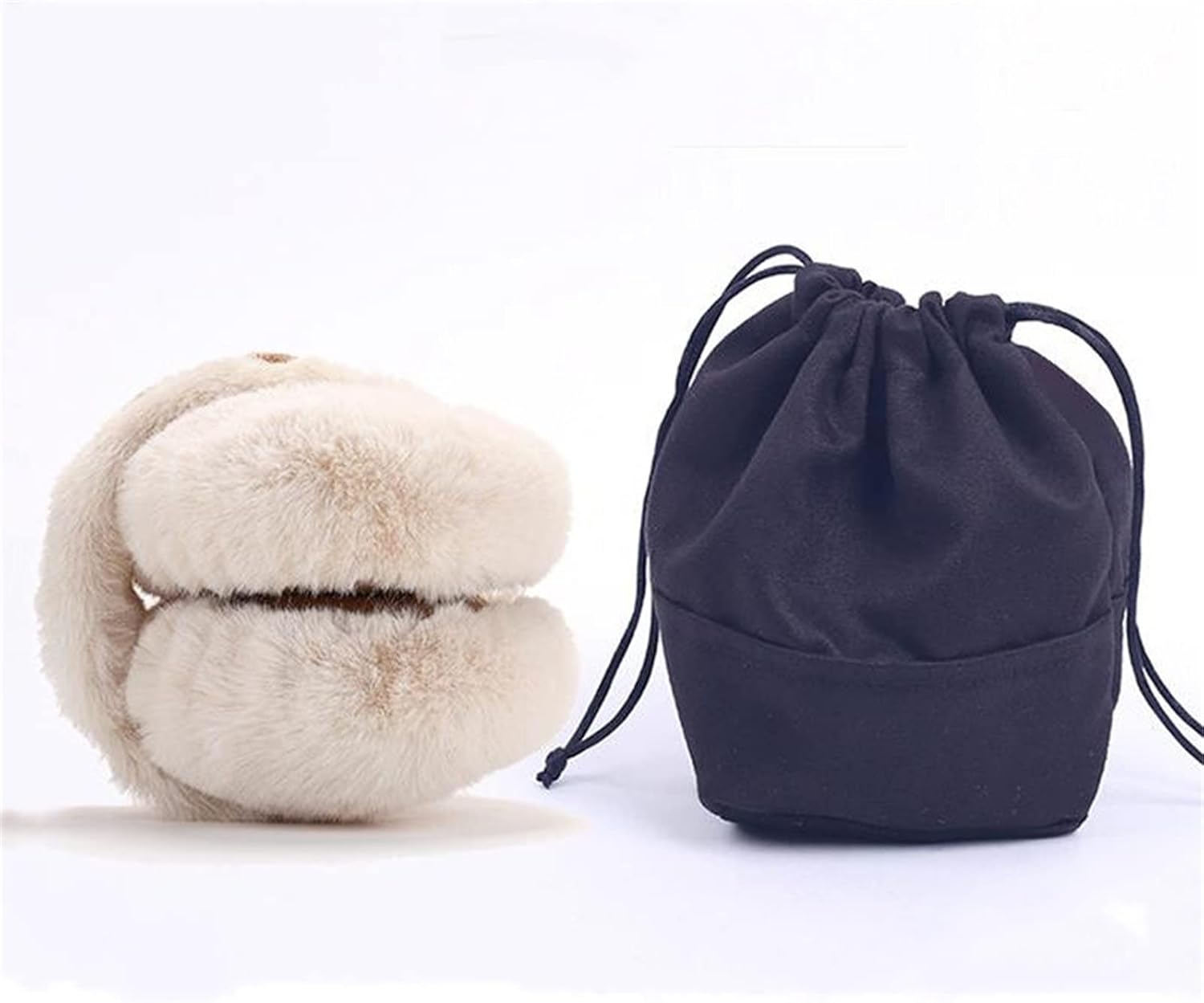 Men Winter Earmuffs Headwear Foldable Ear Warmers for Outdoor Cycling Running